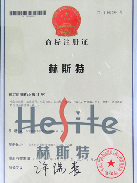 赫斯特专利证书